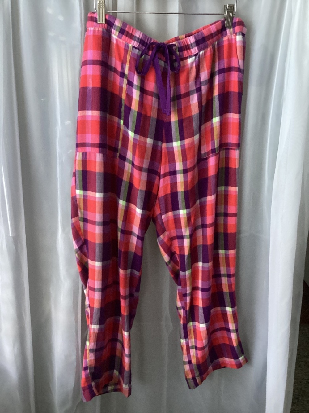 pink multi color pj lounge pants XL 12/14